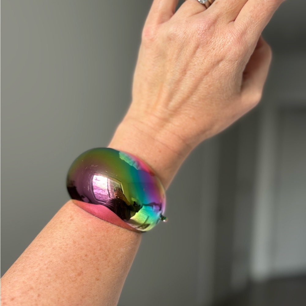 DVF Iridescent Cuff Bracelet
